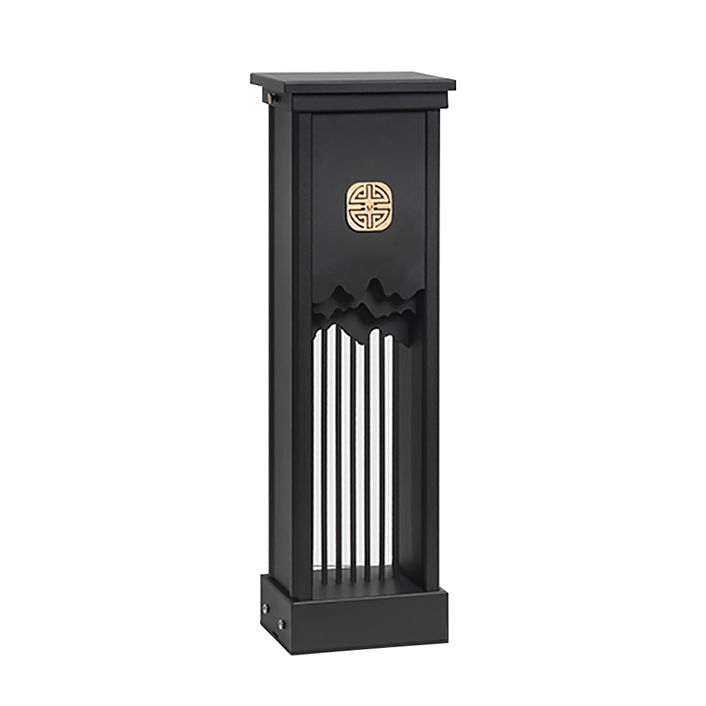 Elegant Outdoor LED Light with Artistic Cut Craft and Strip Design