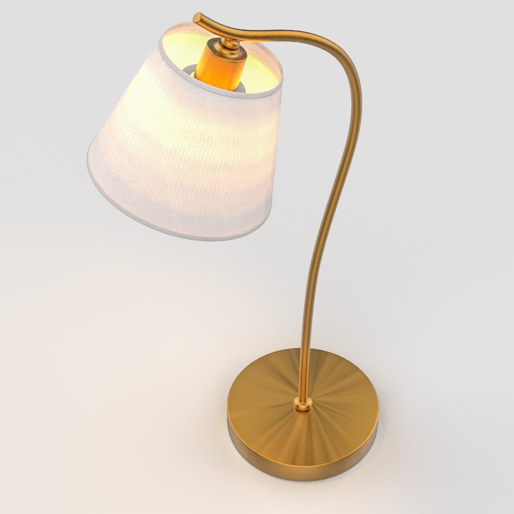 Metal Gooseneck Desk Lamp with Cone Fabric Shade for Home Office