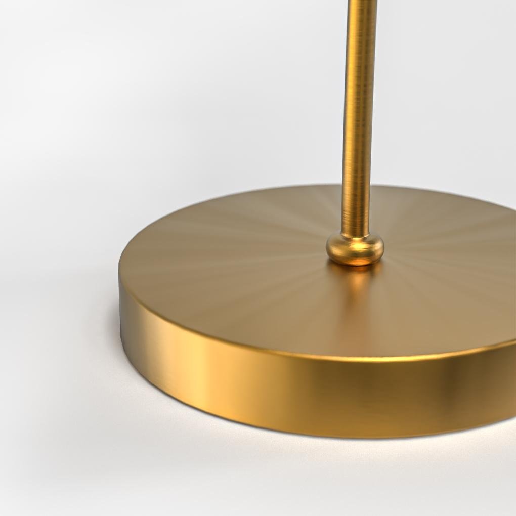 Metal Gooseneck Desk Lamp with Cone Fabric Shade for Home Office