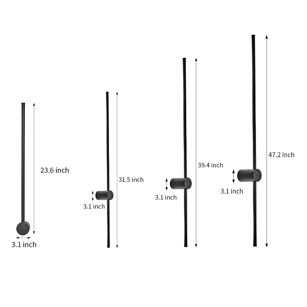Remote Control RGB Long LED Linear Lights Wall Sconces