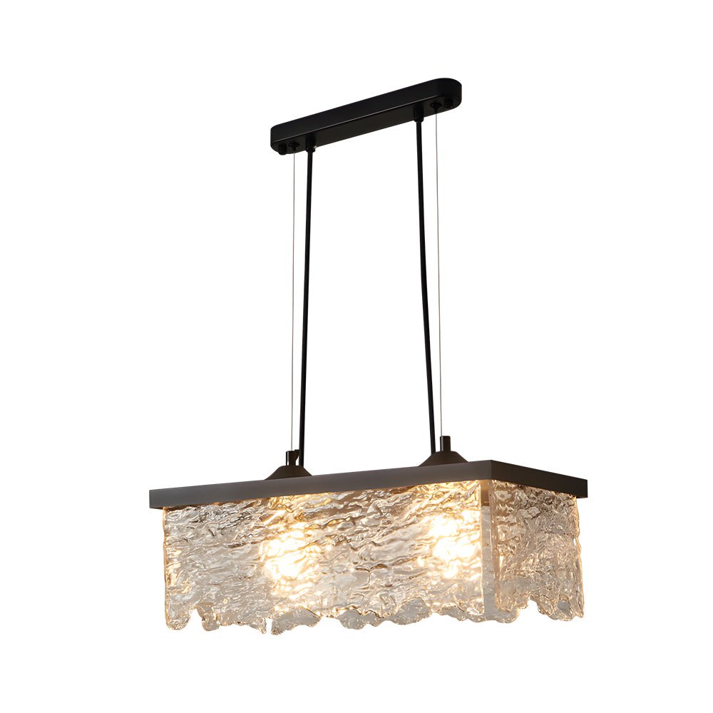 1/2-Light Glass 3 Step Dimming Chandelier Dining Room Light Fixtures