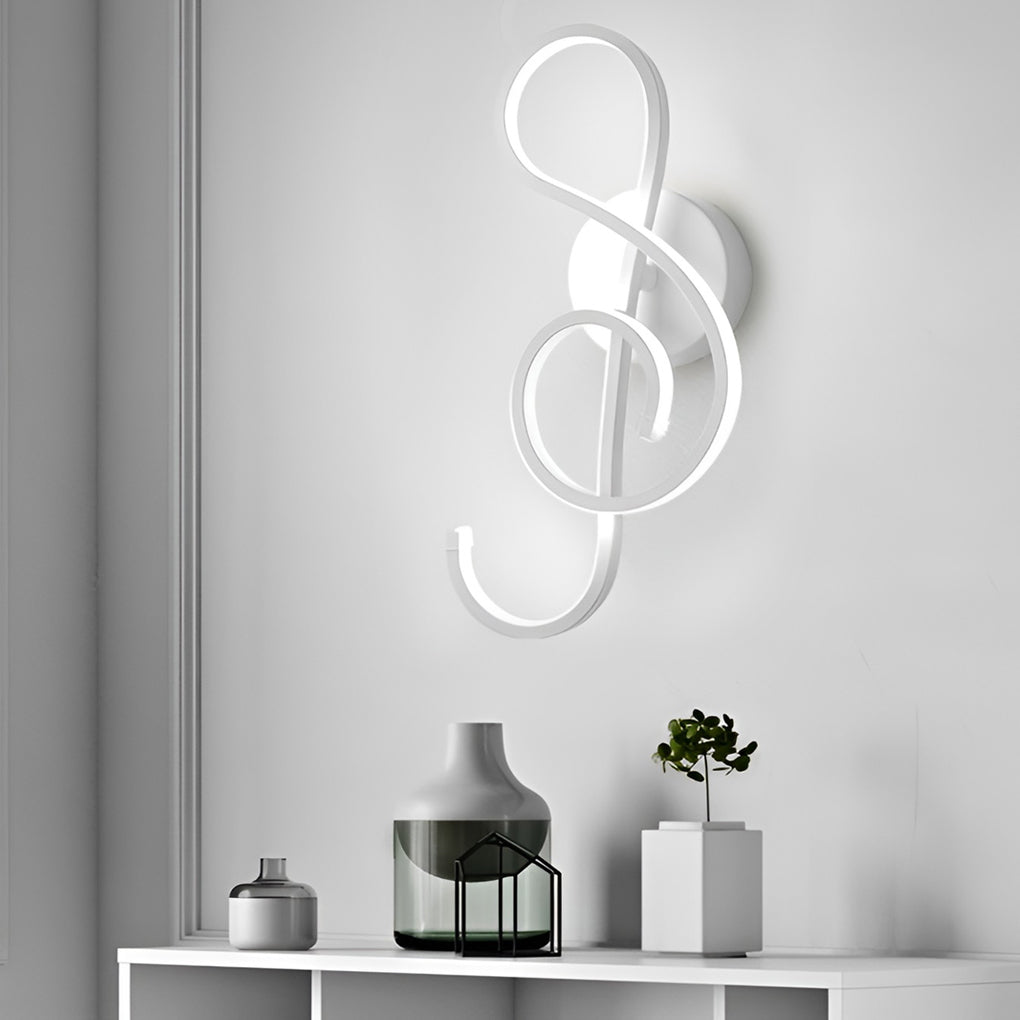 Musical Note Wall Light Modern LED Decoration Light