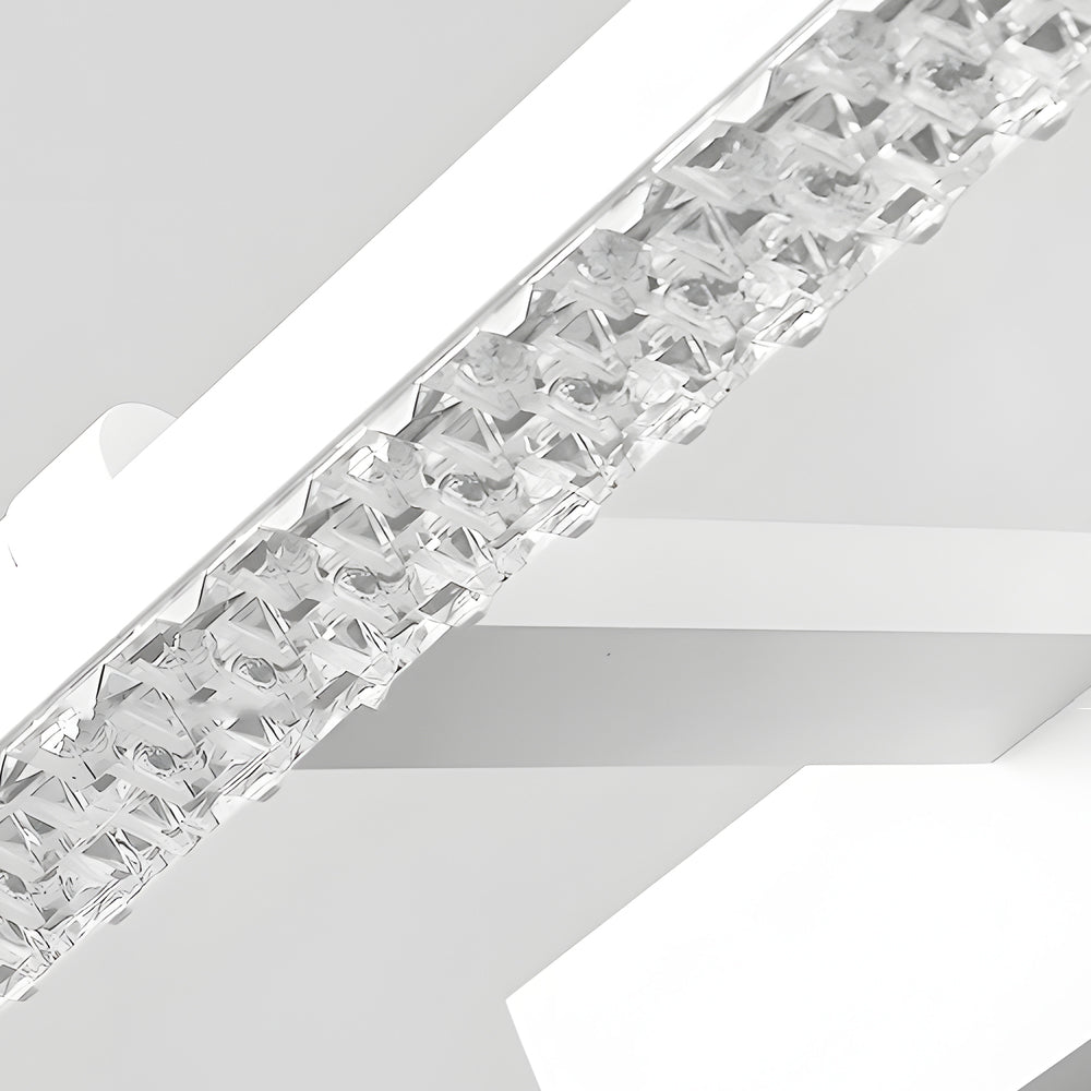 160° Adjustable LED Bathroom Vanity Light with Crystal-Inspired Acrylic