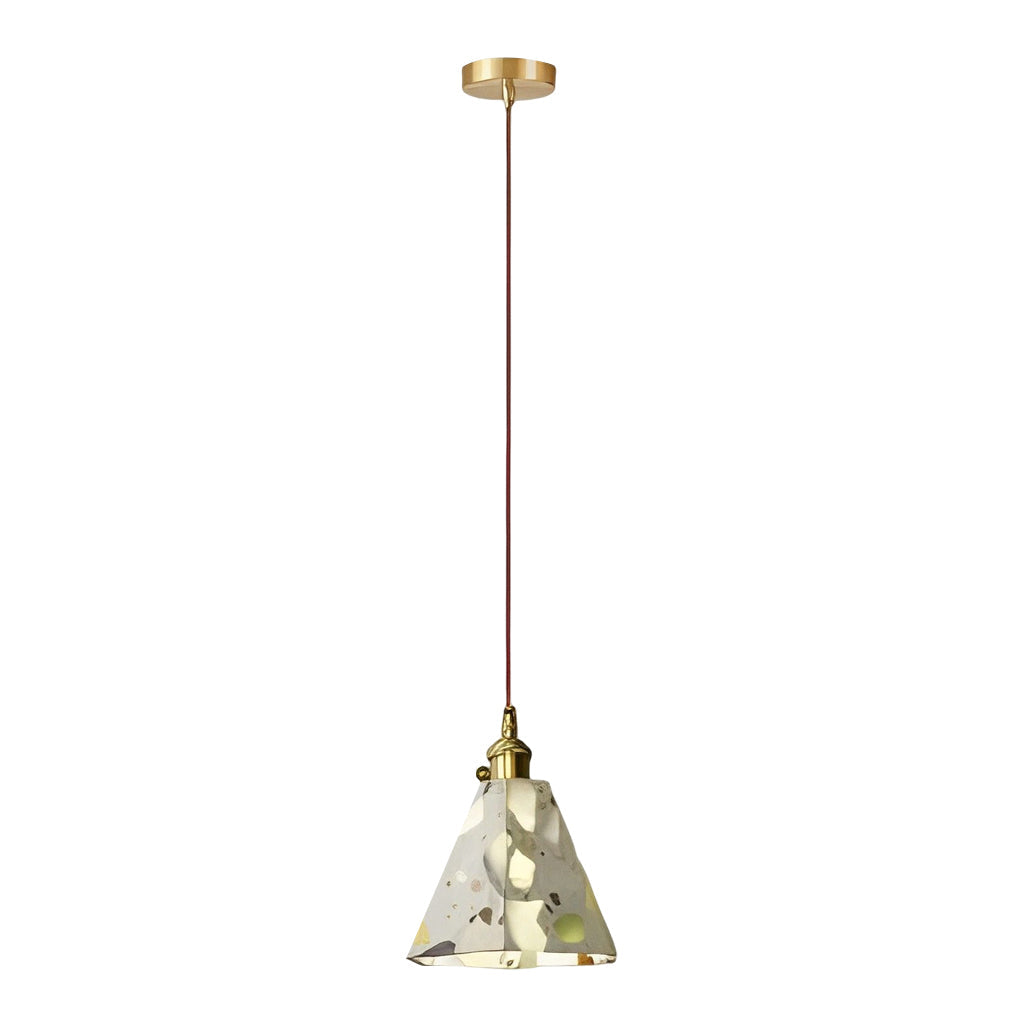 Retro Creative Terrazzo Concrete LED Nordic LED Chandelier