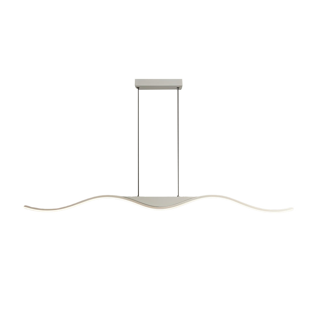 Line Wave Pandant Light Modern White Ceiling Light