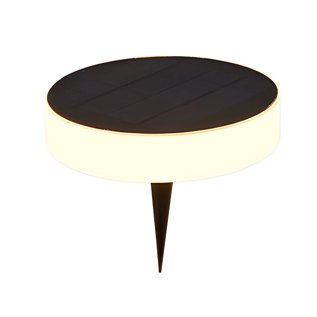 Seamless Solar Disk Lights Elegant LED Ground Lighting for Outdoor Landscapes