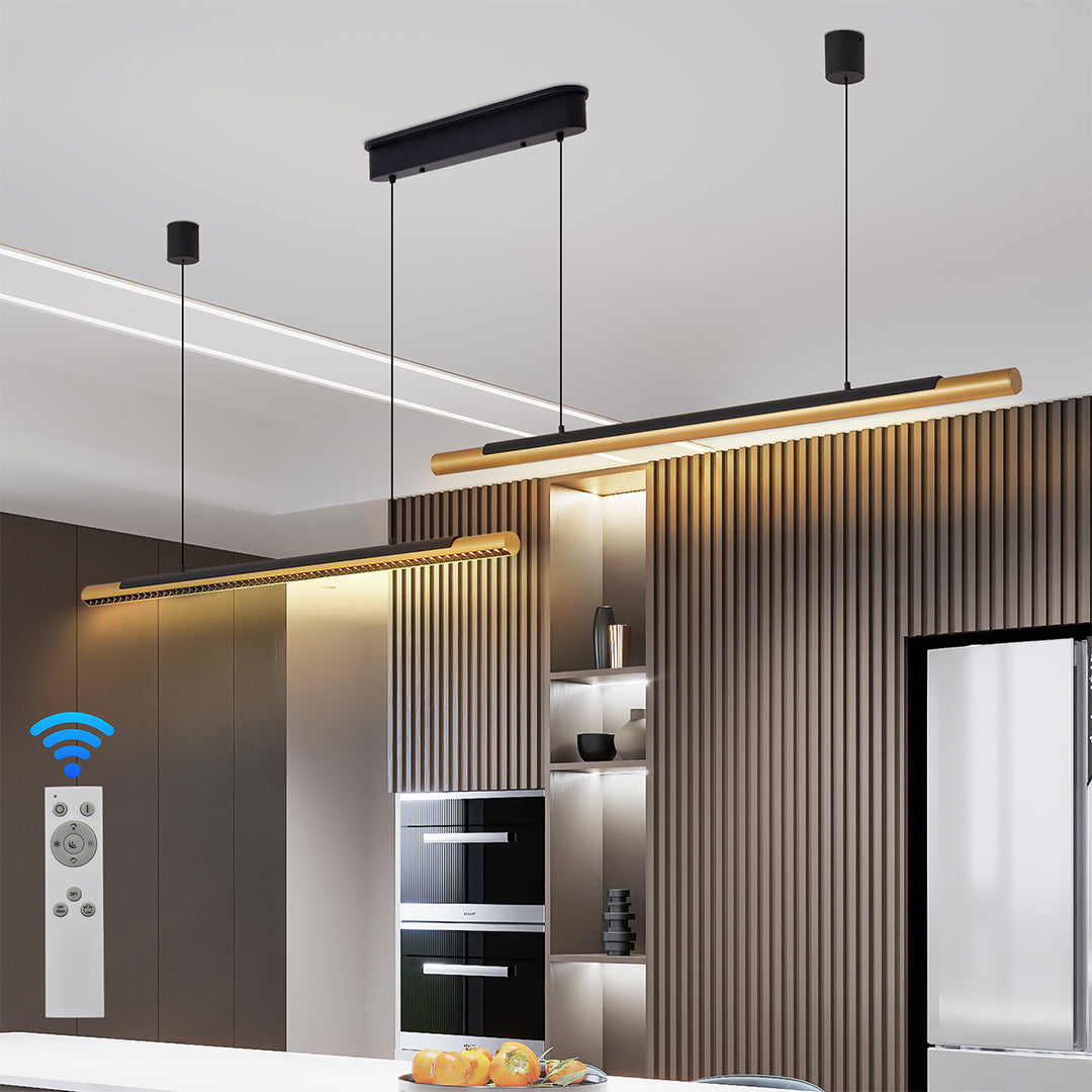 2 Light Linear Pendant Minimalist Dual-Head Ceiling Lights