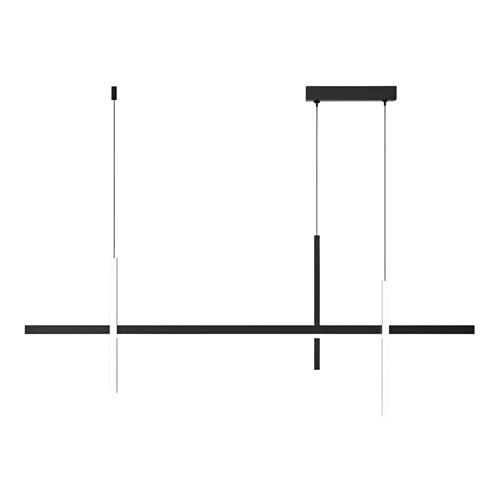 Minimalist Long Liner Lights Three Step Dimming Stepless Dimmable Chandeliers