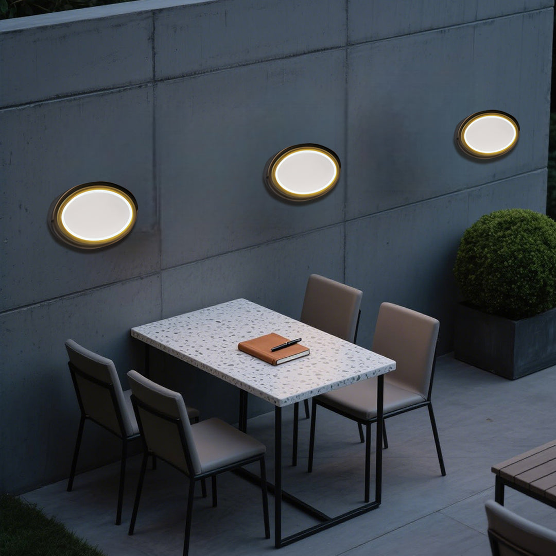 Outdoor Black Wall Lights Waterproof Minimalist Style