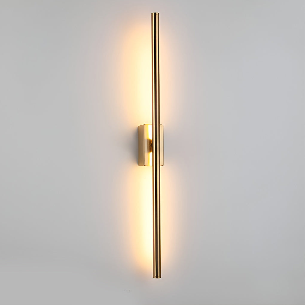Electroplated Metal Linear LED Modern Wall Sconce Lighting Wall Lamp
