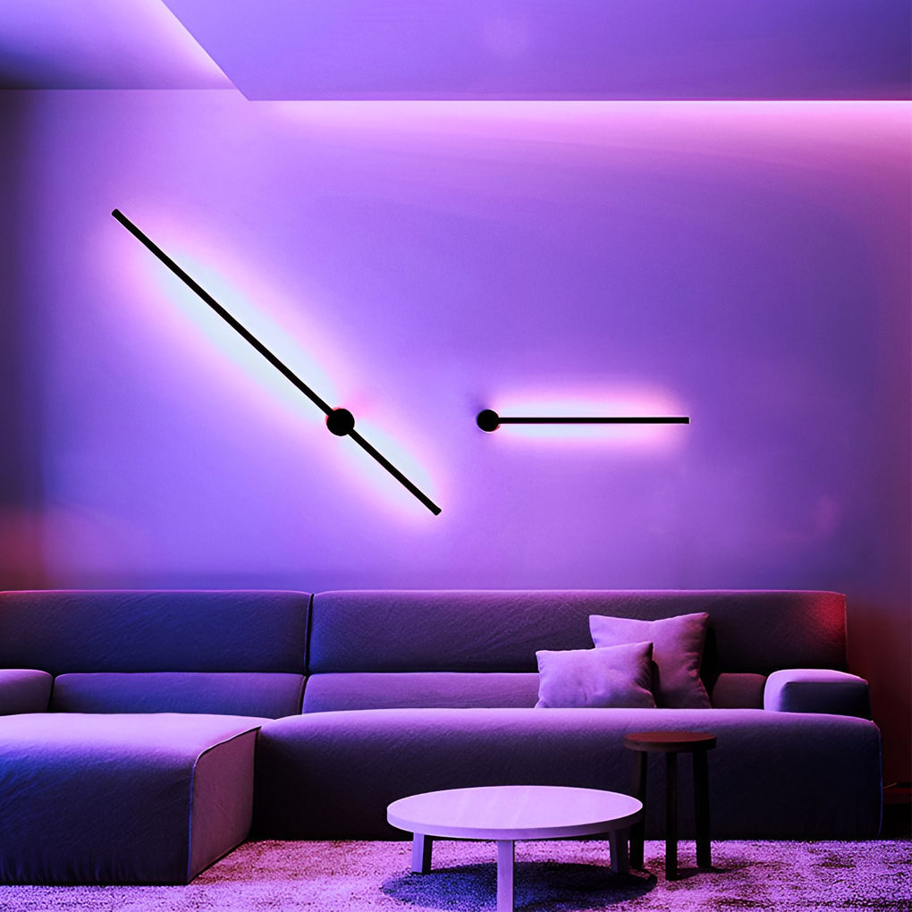 Remote Control RGB Long LED Linear Lights Wall Sconces