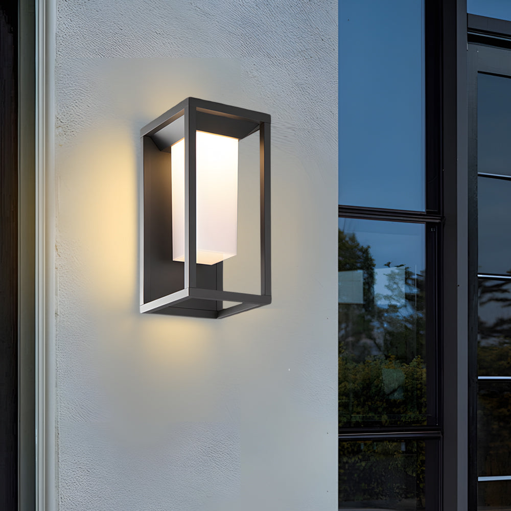 LED Outdoor Lights For Wall Modern Square Waterproof Aluminum