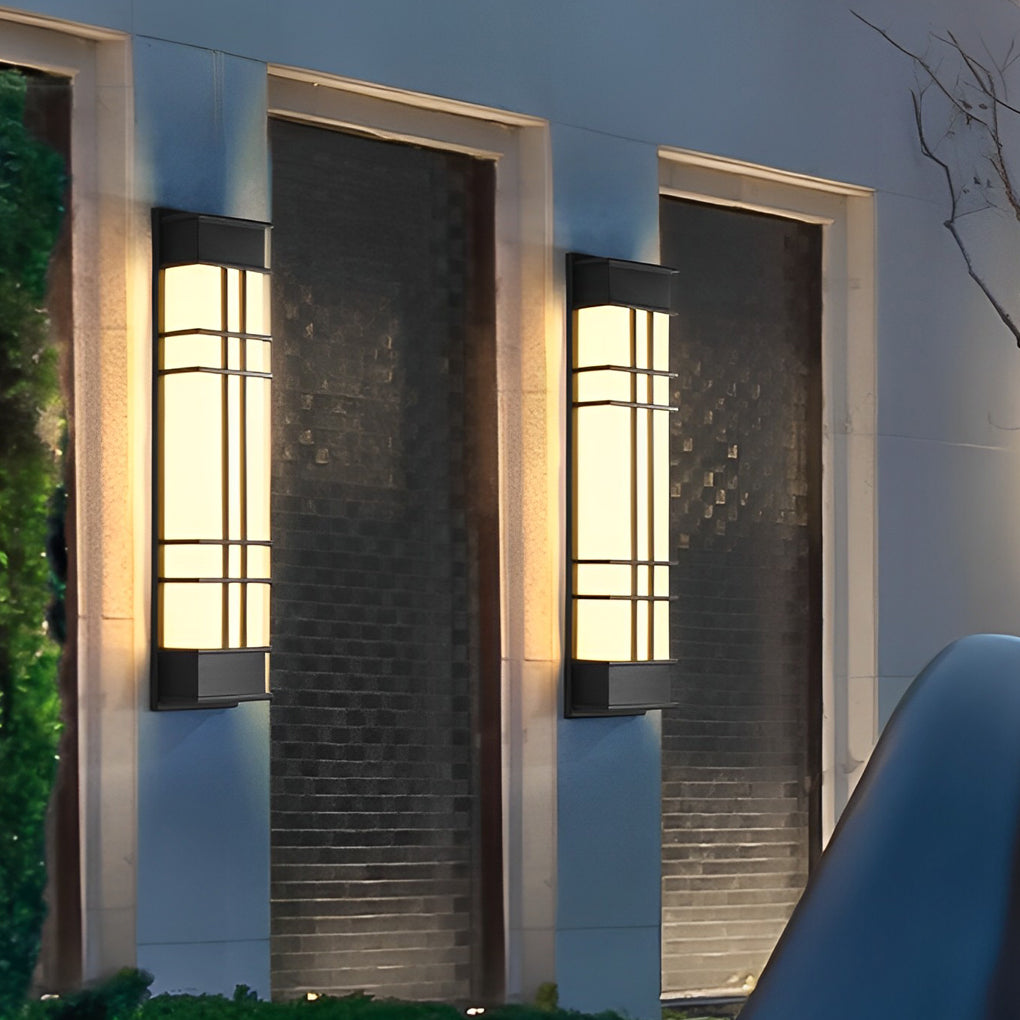 Outdoor Wall Sconce Black Retro Waterproof LED Light