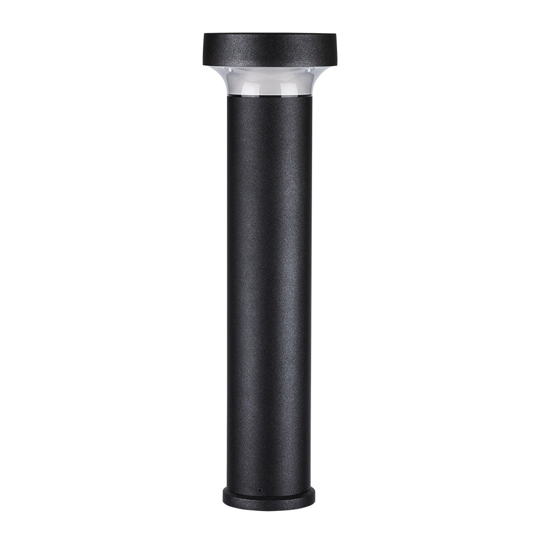 Modern Front Lawn Bollard Light | Black LED Path Lights