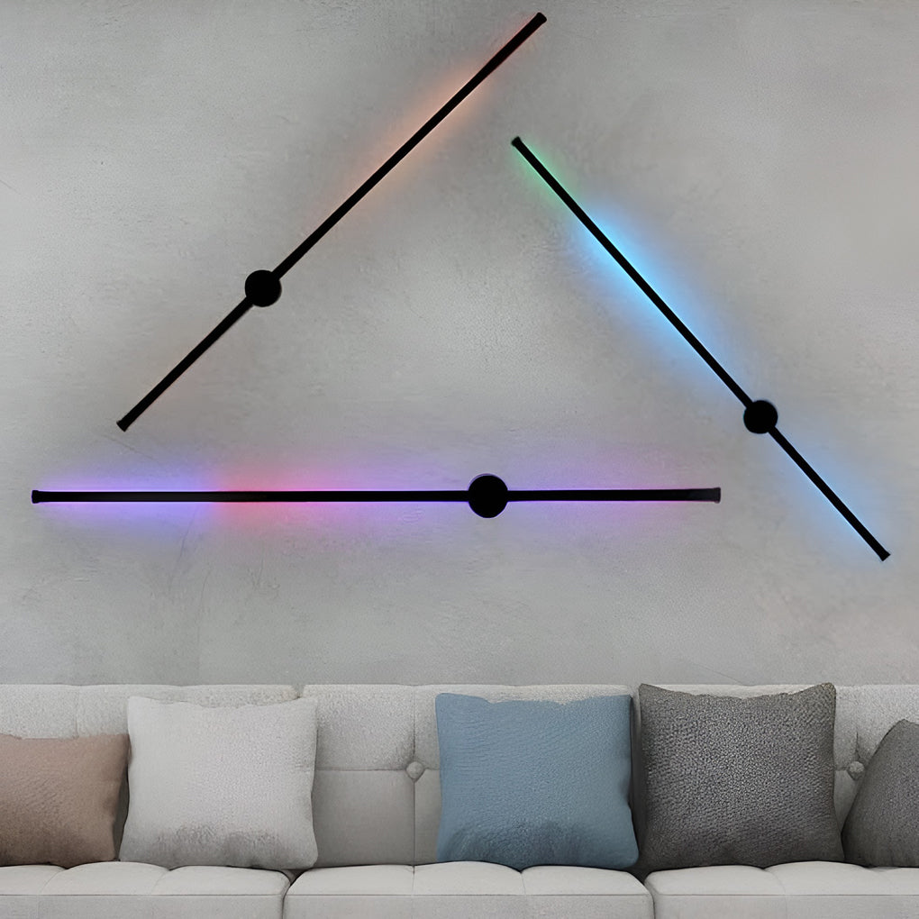 Remote Control RGB Long LED Linear Lights Wall Sconces