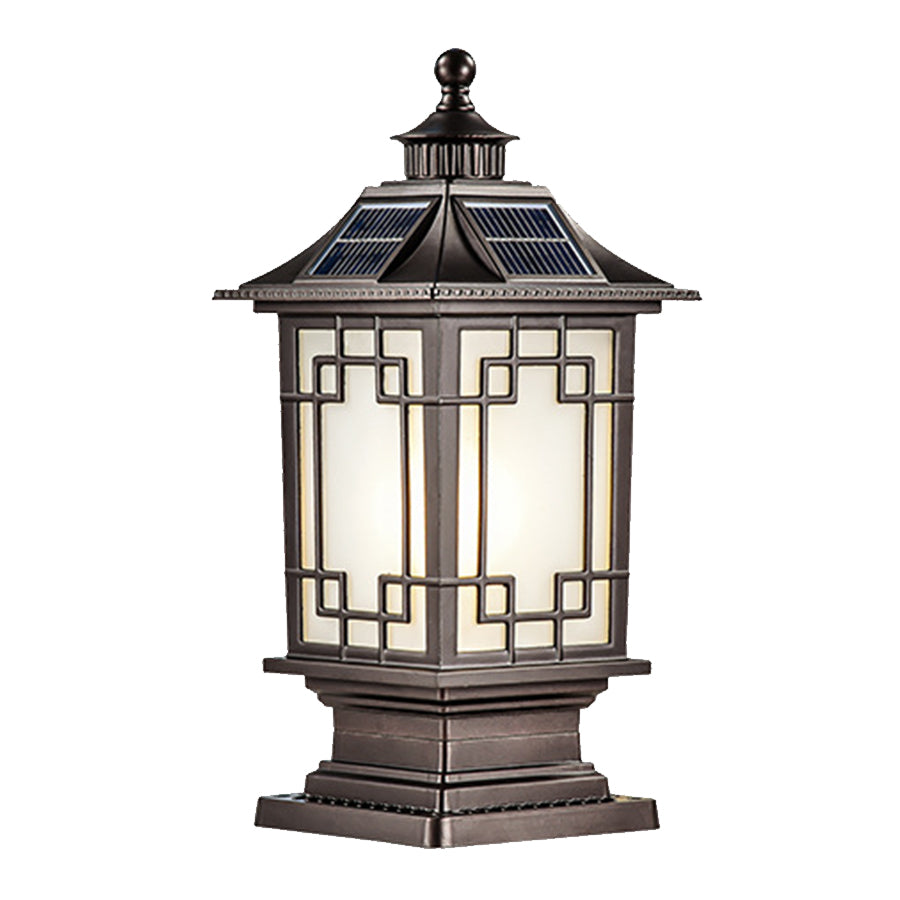 Pillar Light Fixtures Waterproof Three Color Temperature Adjustable