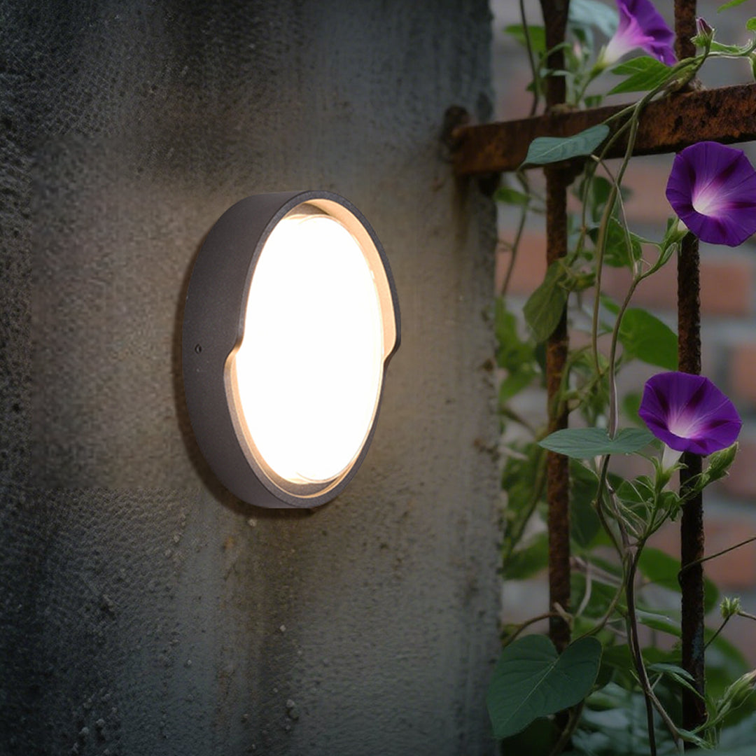 Outdoor Black Wall Lights Waterproof Minimalist Style