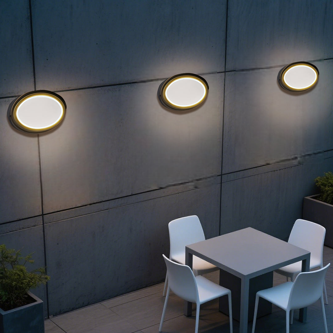 Outdoor Black Wall Lights Waterproof Minimalist Style