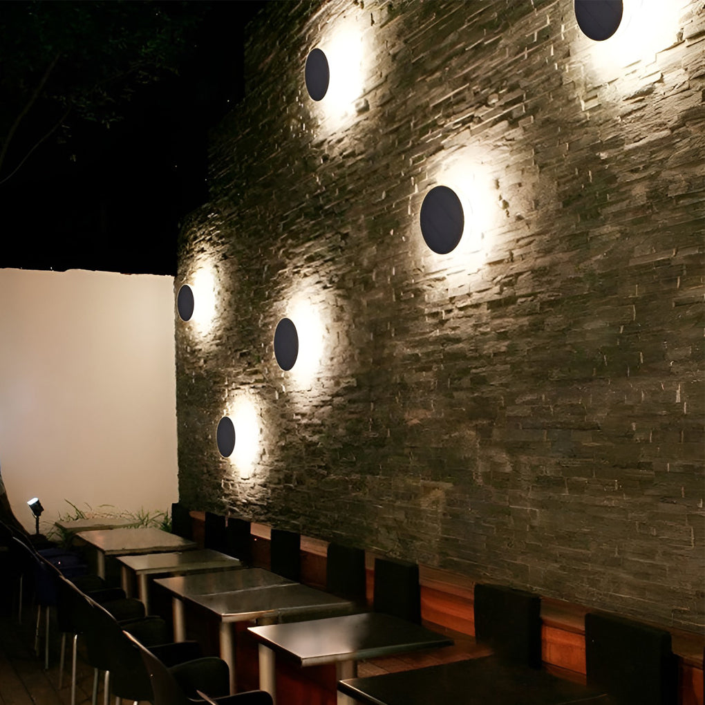 Seamless Solar Disk Lights Elegant LED Ground Lighting for Outdoor Landscapes
