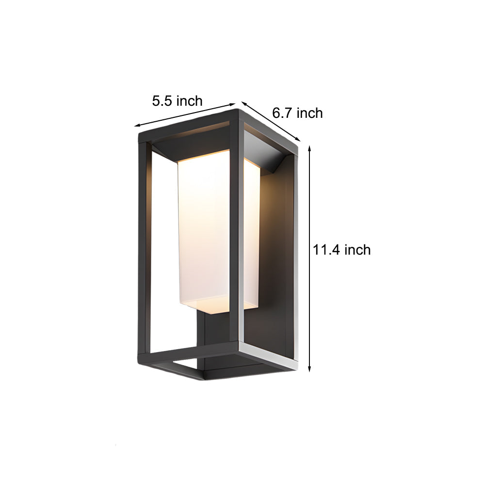 LED Outdoor Lights For Wall Modern Square Waterproof Aluminum