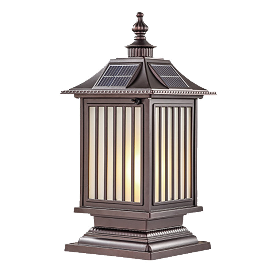 Pillar Light Fixtures Waterproof Three Color Temperature Adjustable