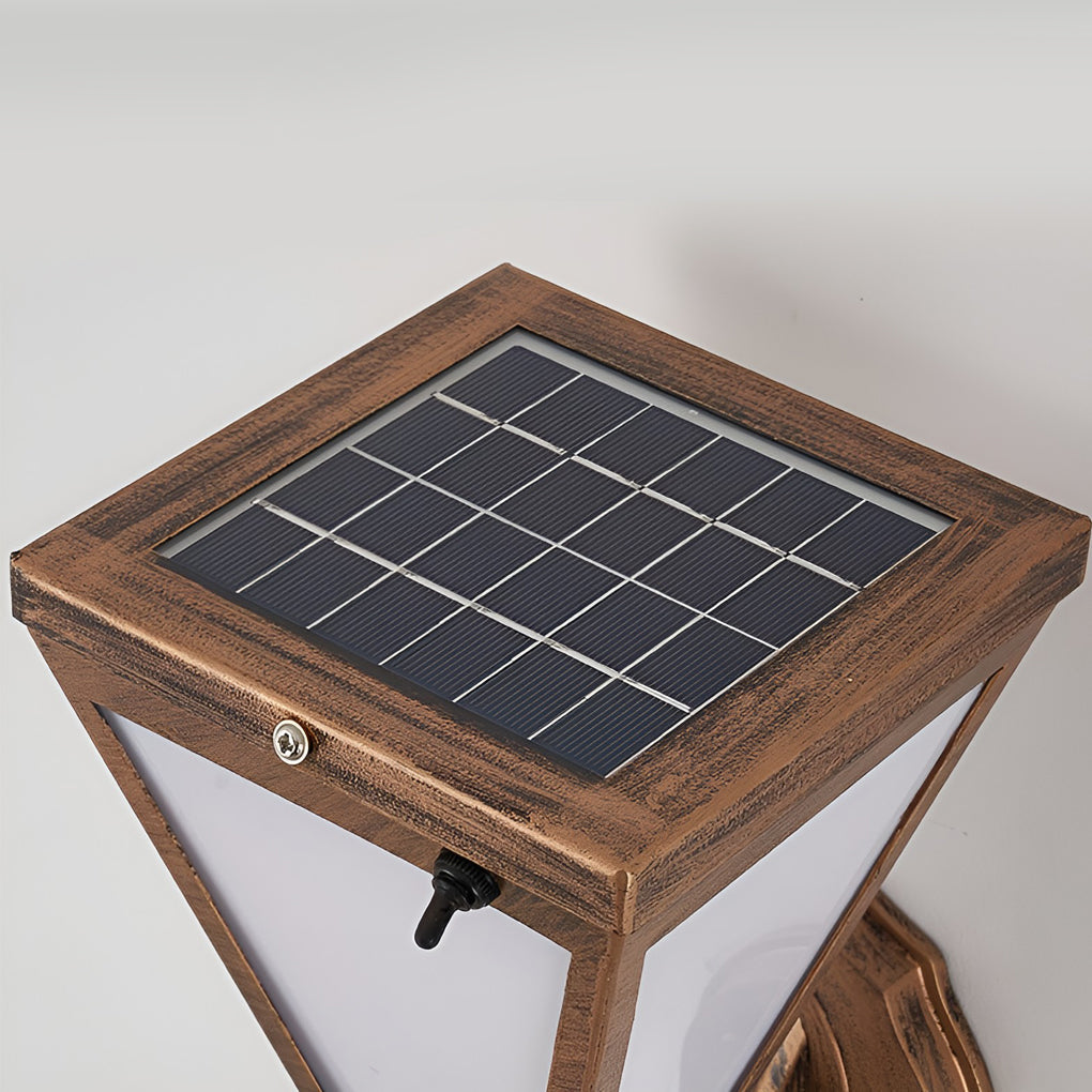 Industrial Tapered Plug-in Solar Waterproof LED Outdoor Wall Lighting