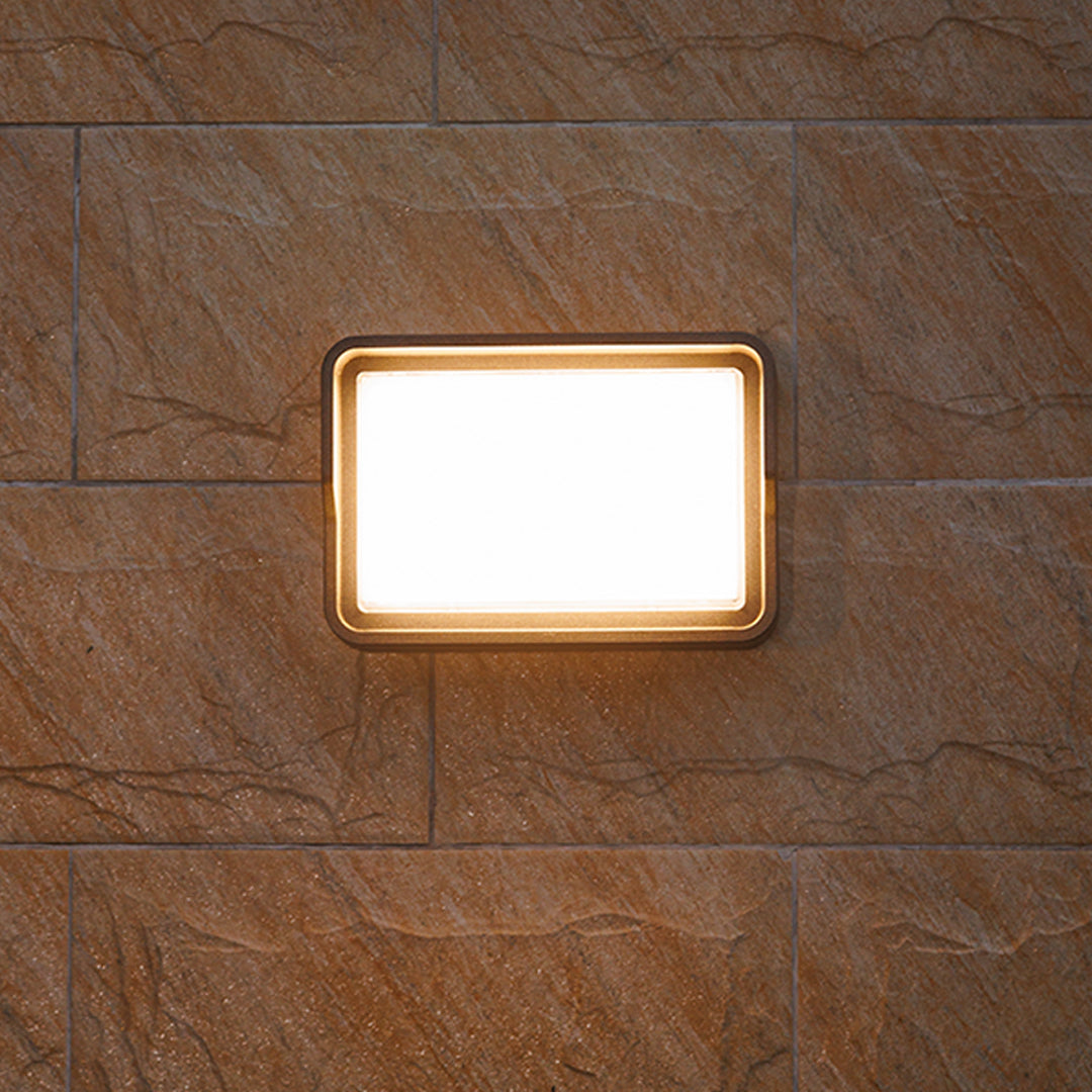 Square Outdoor Wall Light Minimalist LED Waterproof Ambient