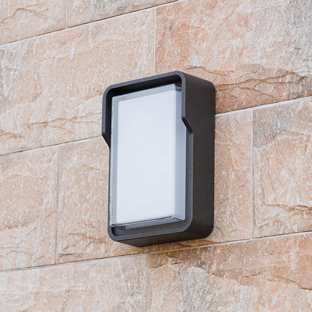 Square Outdoor Wall Light Minimalist LED Waterproof Ambient