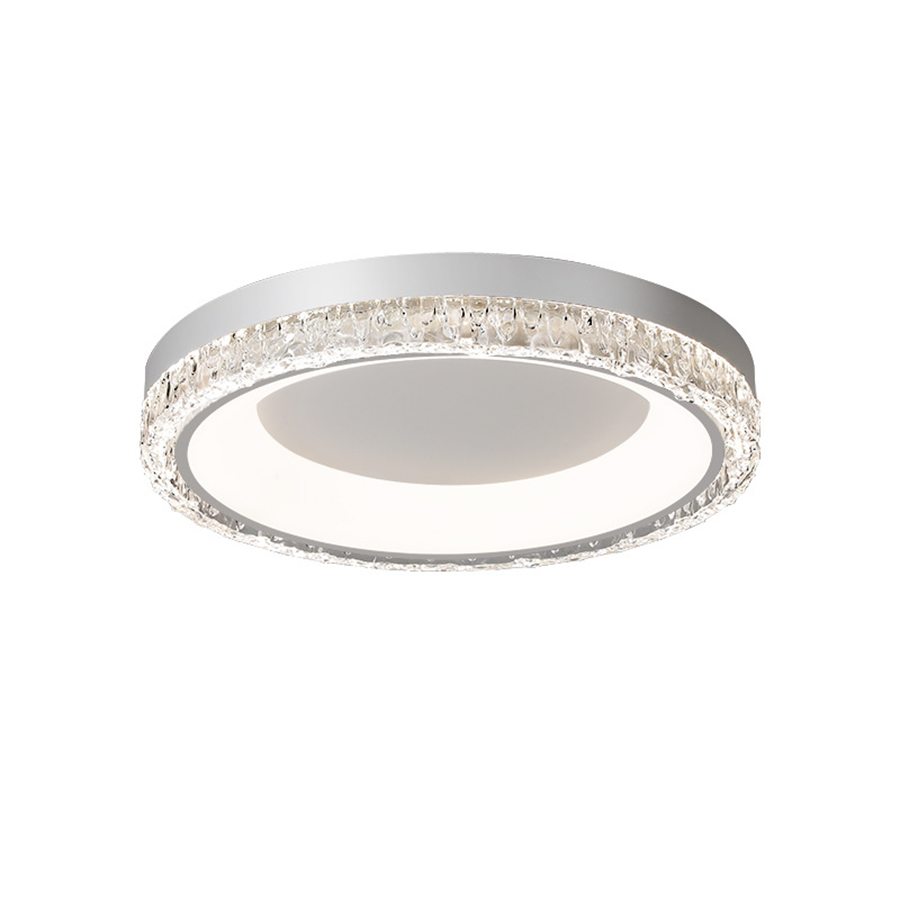 White Flush Mount Ceiling Light Italian Round Minimalist Lamp