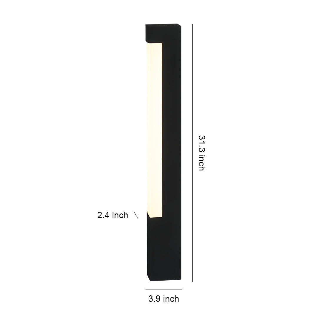 Square Bollard Lights European-Style Outdoor Waterproof Lawn Light