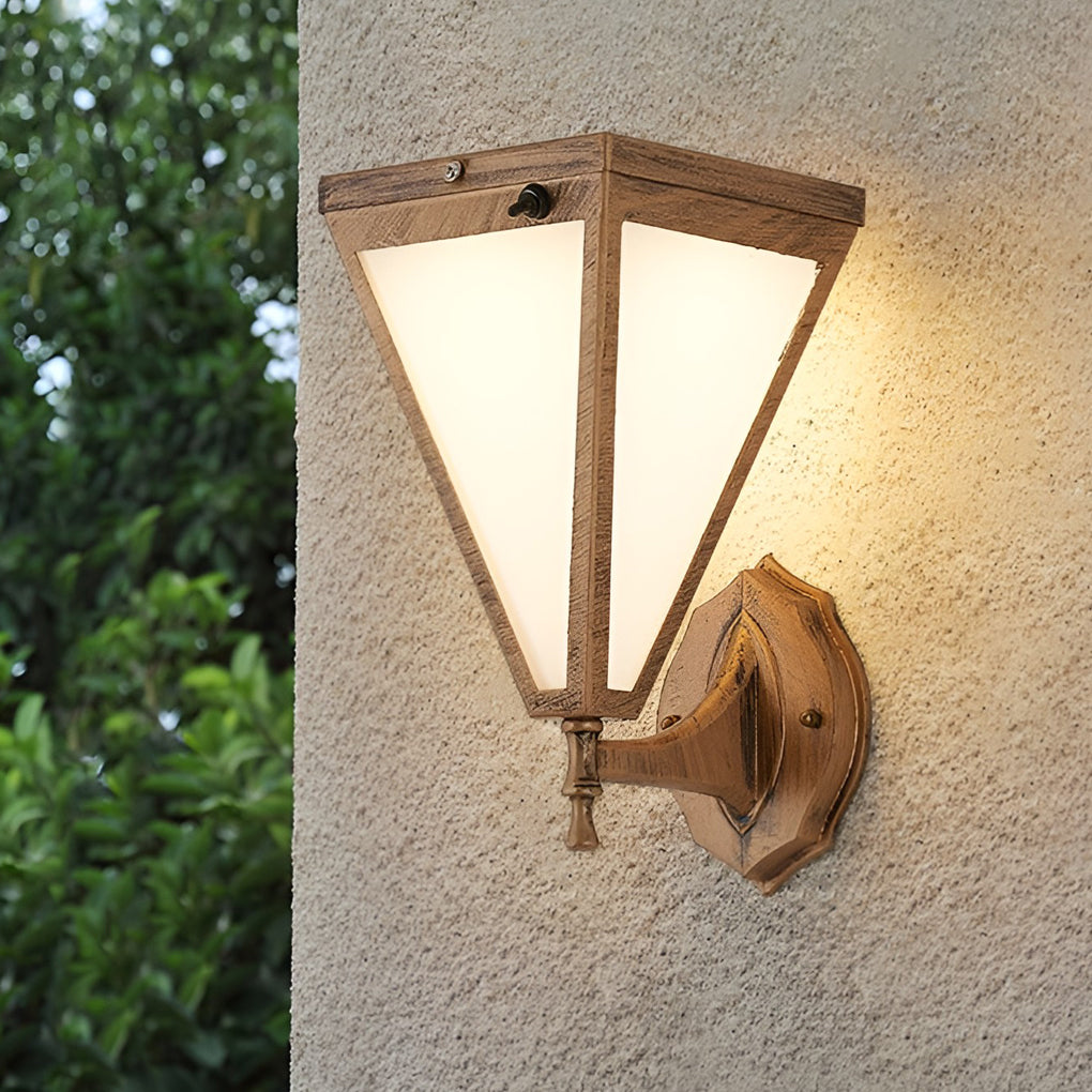 Industrial Tapered Plug-in Solar Waterproof LED Outdoor Wall Lighting