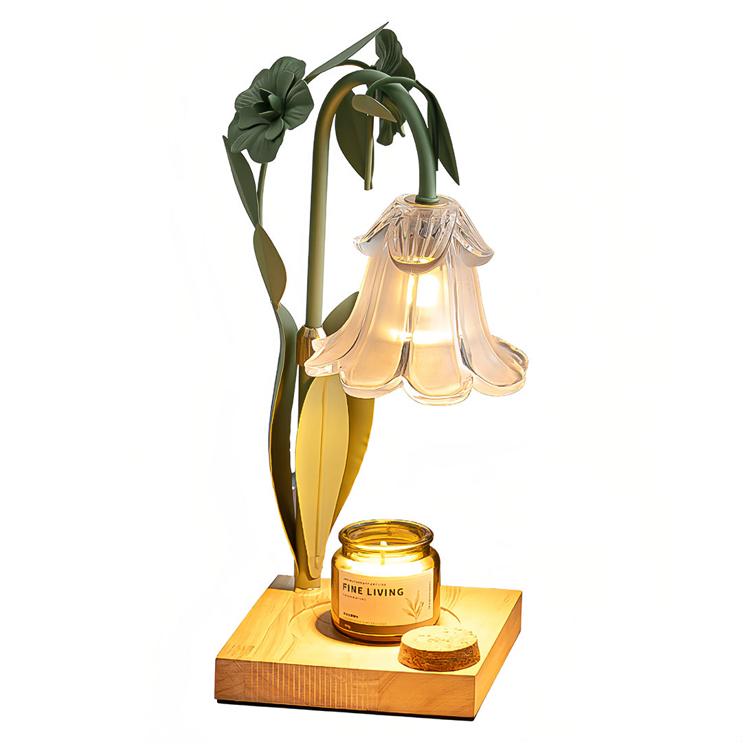 Melt Table Lamp Fireless Scented Flower Elegant Night Light
