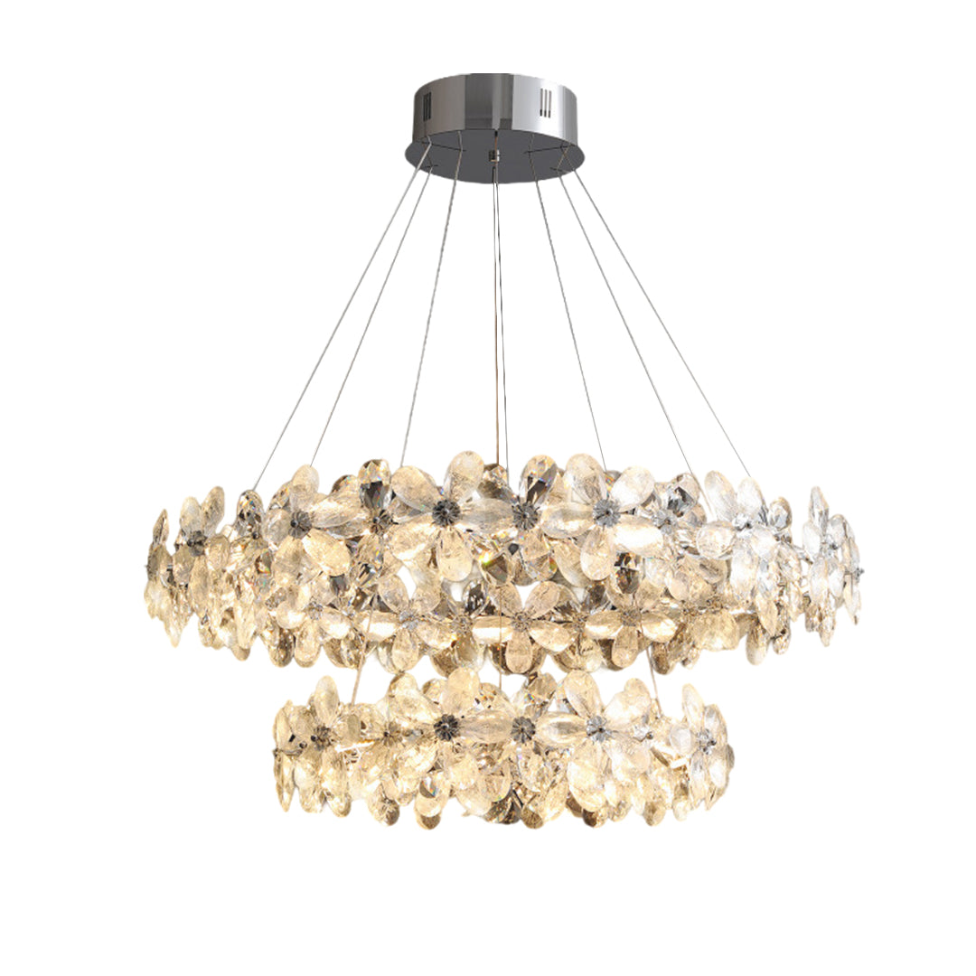 Dining Room Crystal Chandelier French Flower Art Chandelier