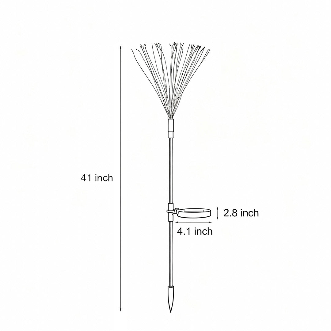 Starburst Garden Lights Solar LED Waterproof Firework Landscape Light