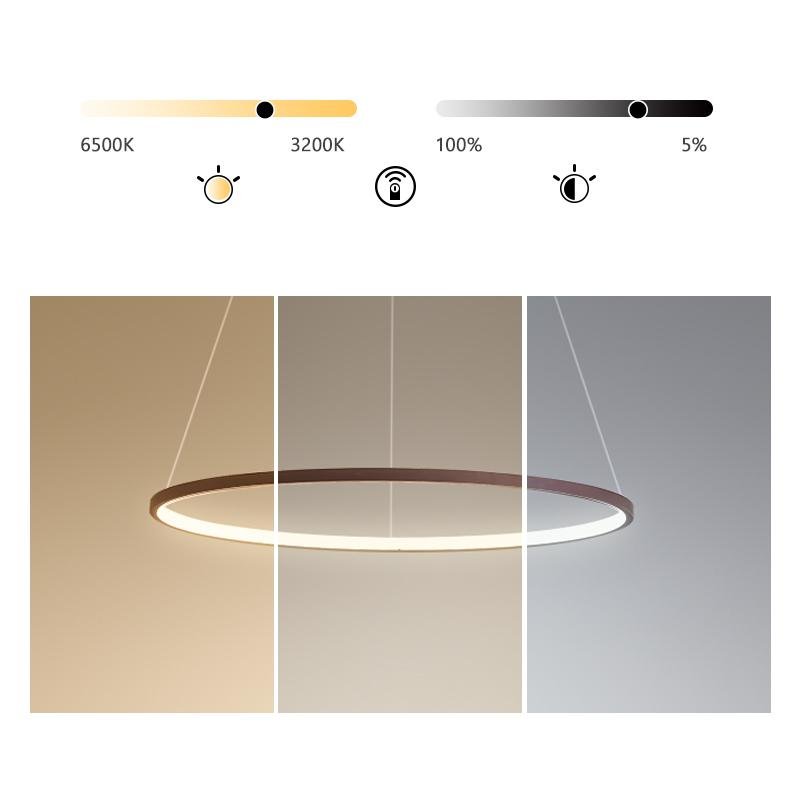 Circle Linear Modern Chandelier Ceiling Lights