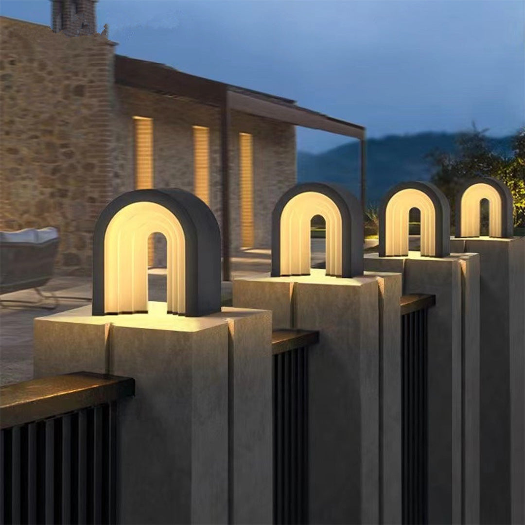 Outdoor Garden Pillar Lights Modern Minimalist Courtyard Column Light