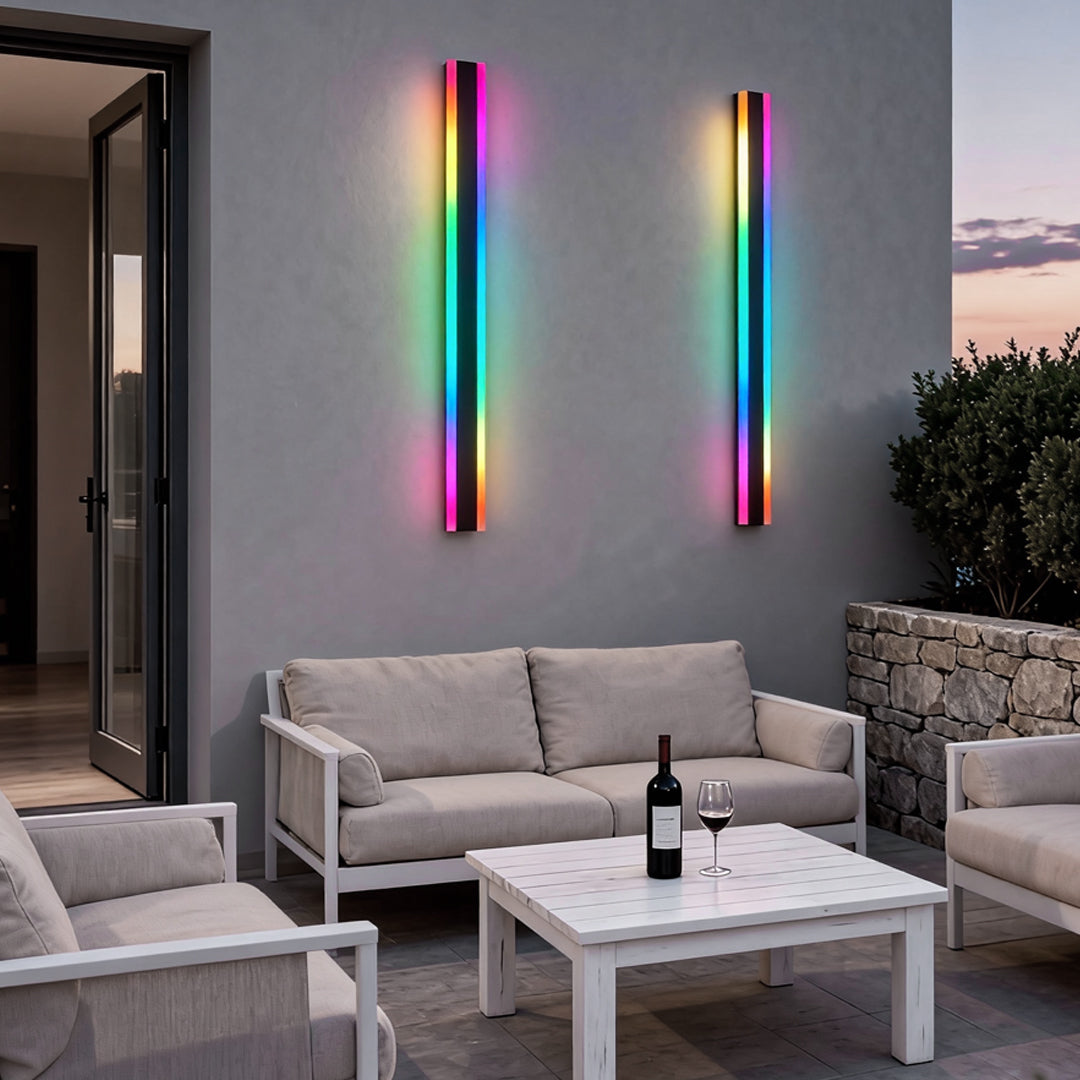 RGB Wall Light Modern Linear Waterproof LED Metal Light