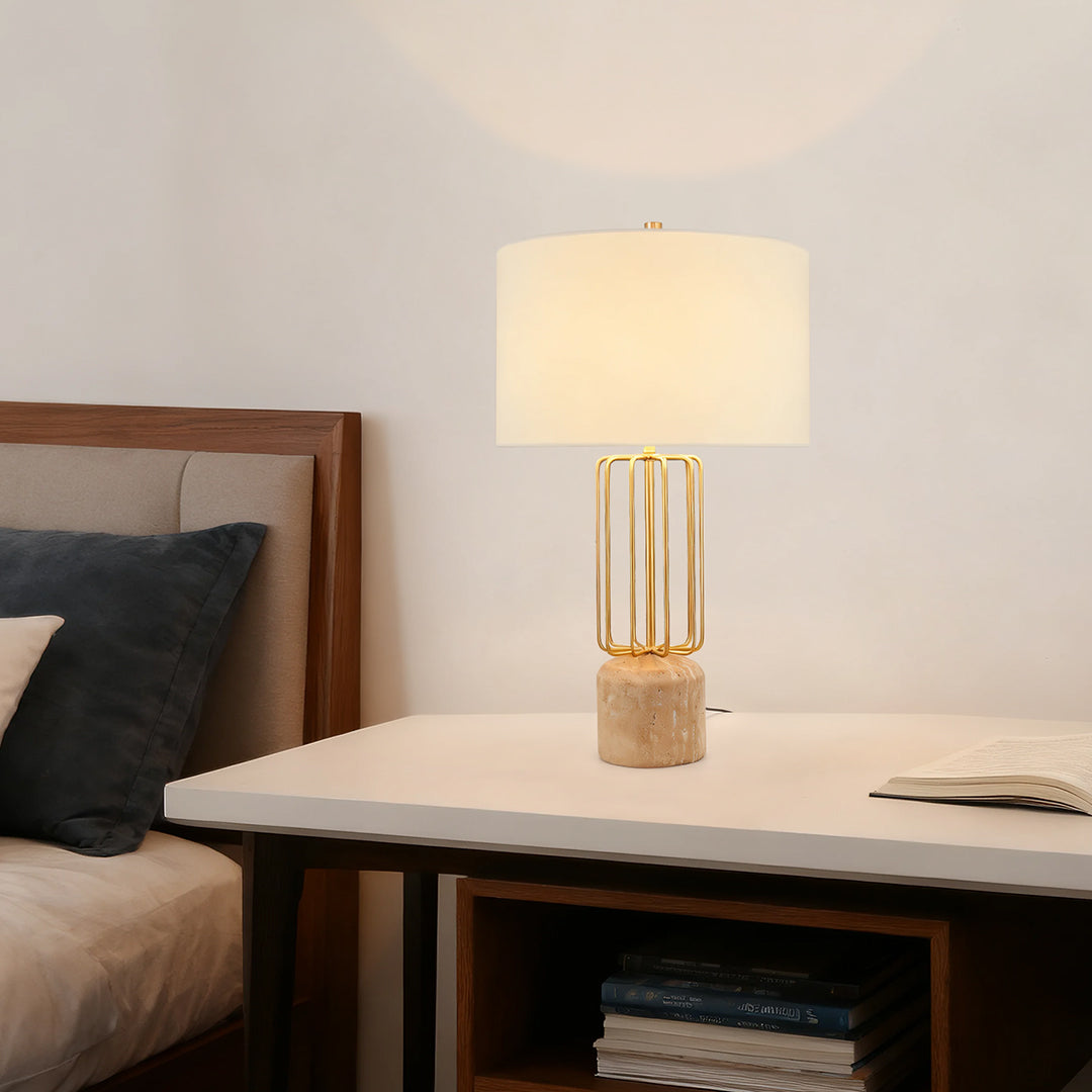 Geometric Metal Cage Table Light Nordic Style LED LED Lamp