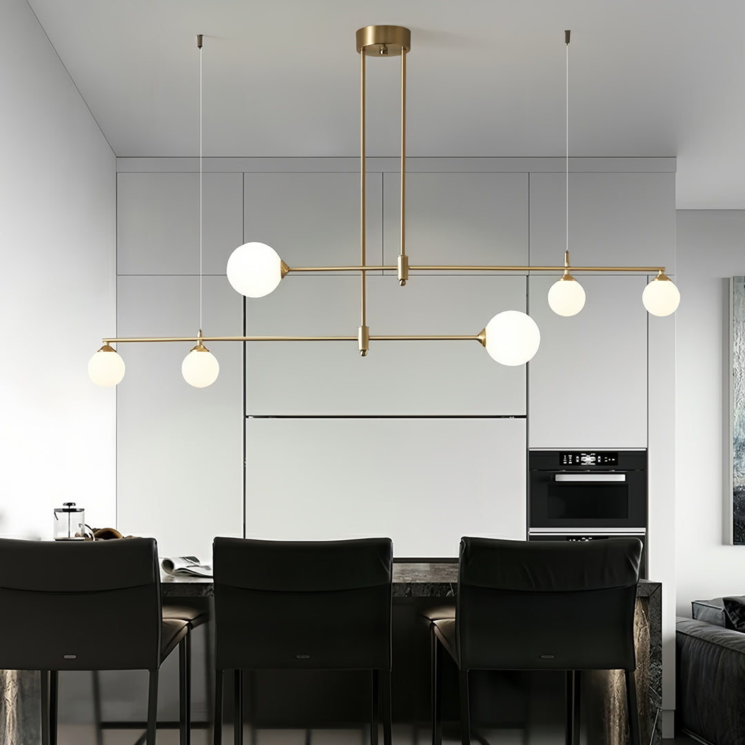Bubble Glass Pendant Lights Nordic Minimalist Sleek Gold Ceiling Light