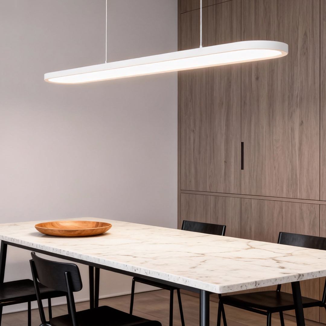 Black/White/Coffee Oval Shaped LED Modern Ceiling Lights Pendant Lights