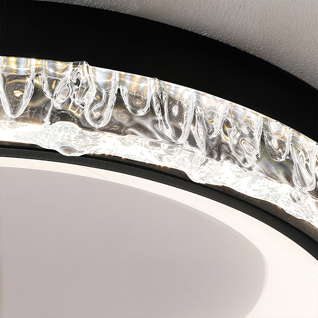 White Flush Mount Ceiling Light Italian Round Minimalist Lamp