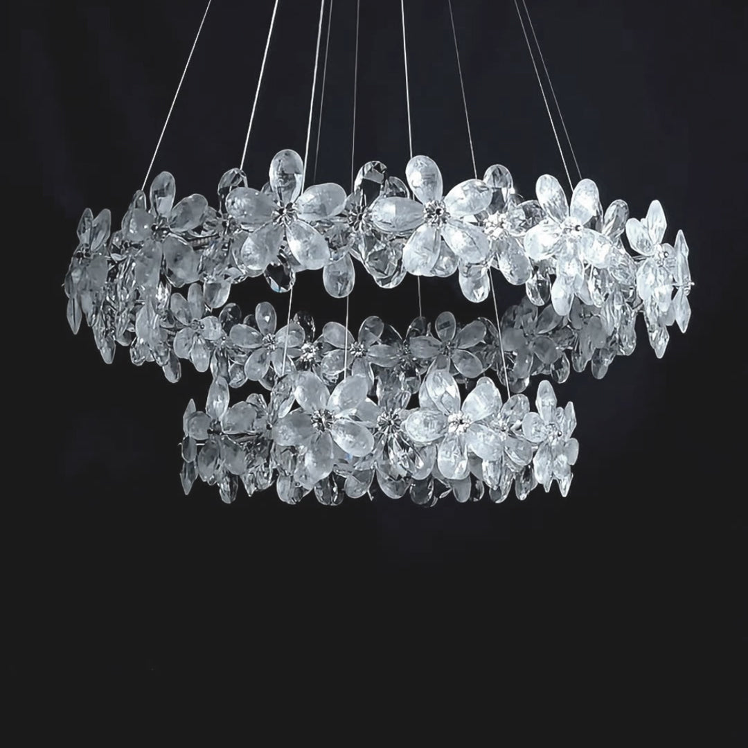Dining Room Crystal Chandelier French Flower Art Chandelier