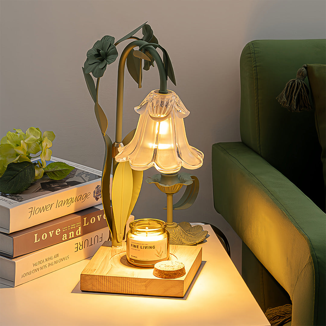 Melt Table Lamp Fireless Scented Flower Elegant Night Light