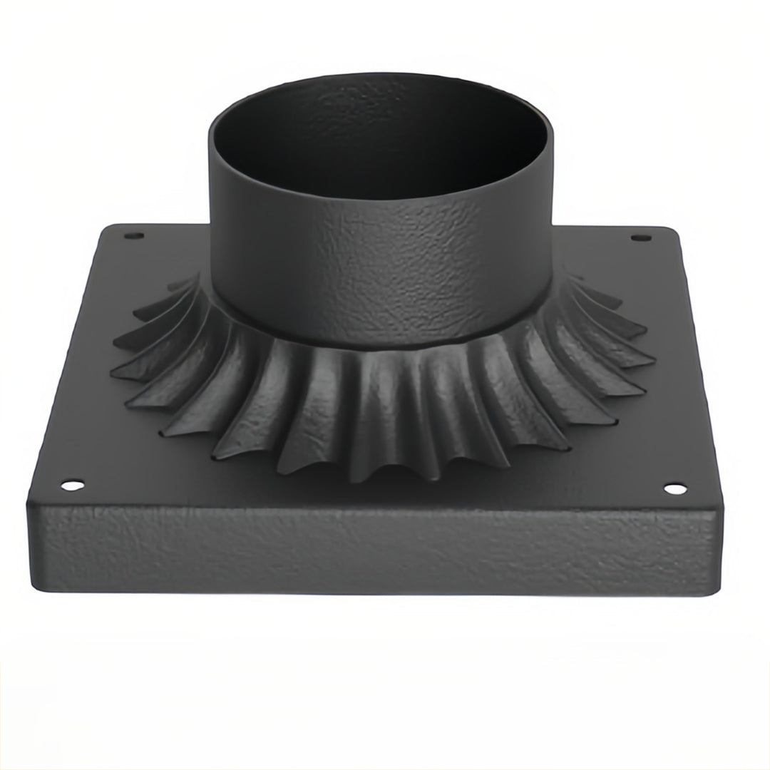 Black Retro Aluminum Path Lights with Frosted Glass Outdoor Waterproof Landscape Lighting