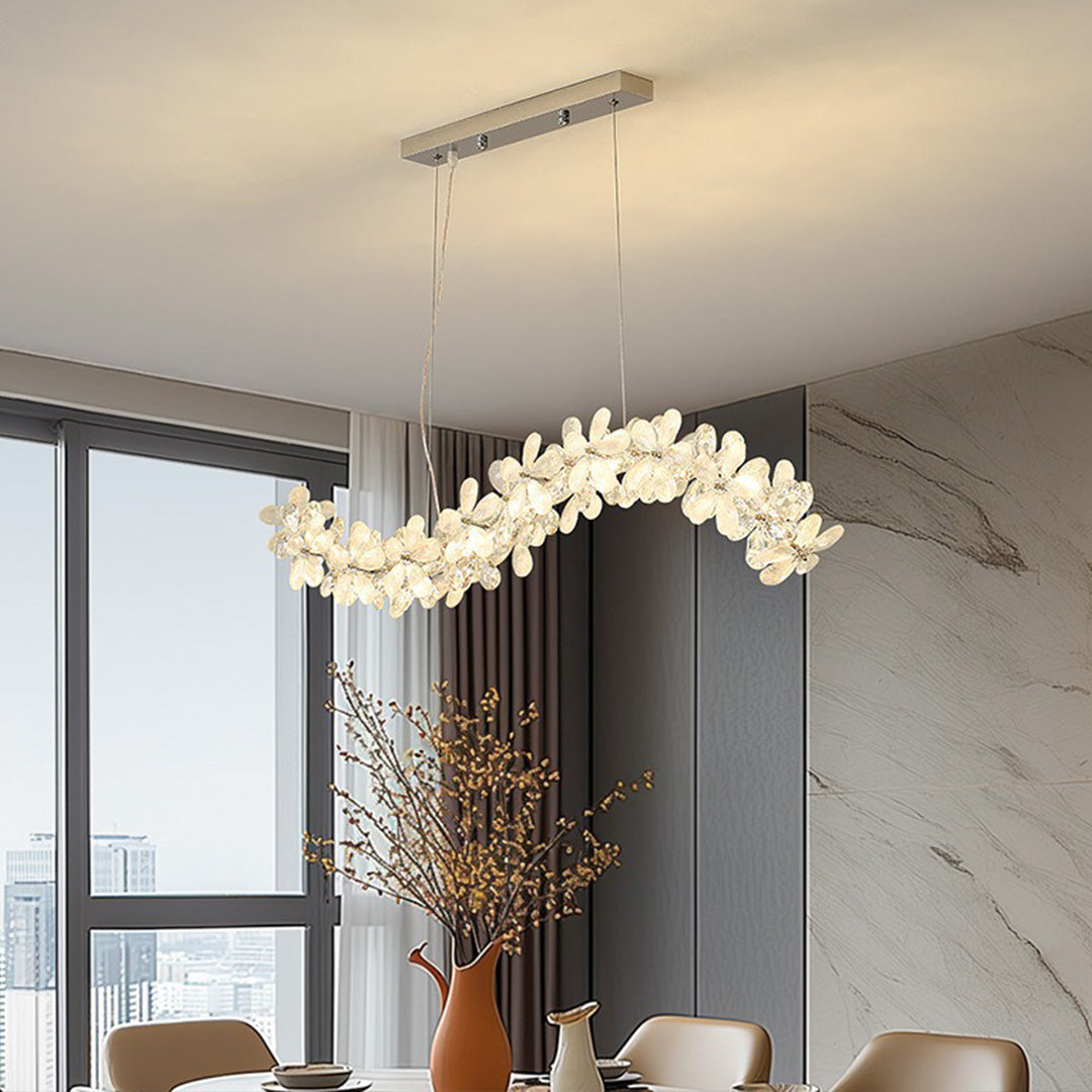 Dining Room Crystal Chandelier French Flower Art Chandelier