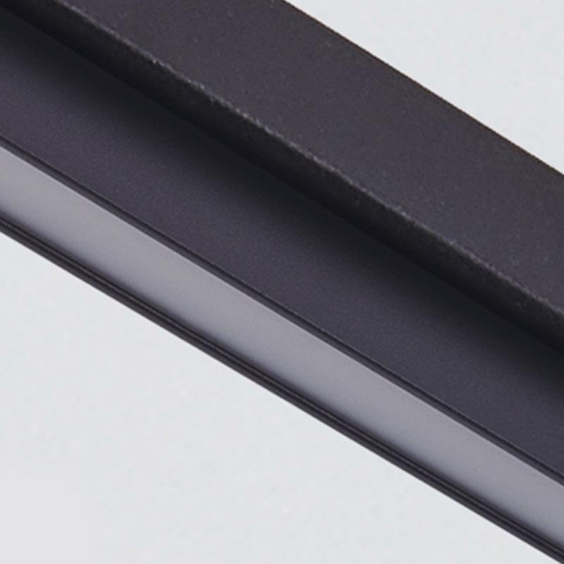 Long LED Linear Lights Black Aluminum Flush Mount light