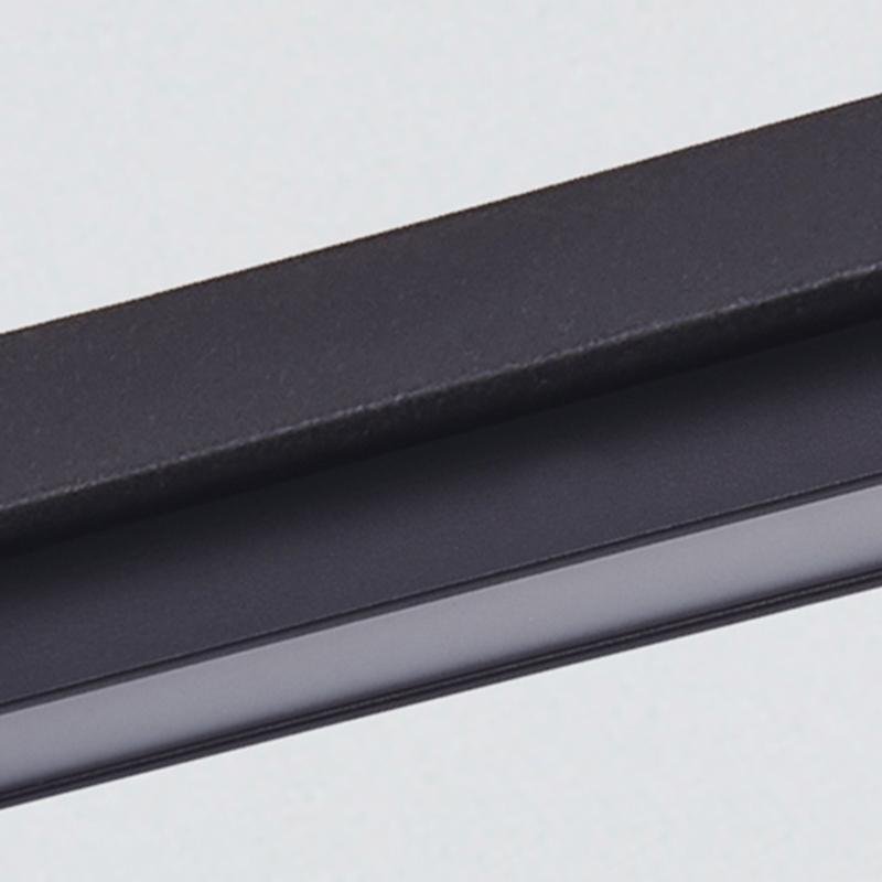 Long LED Linear Lights Black Aluminum Flush Mount light