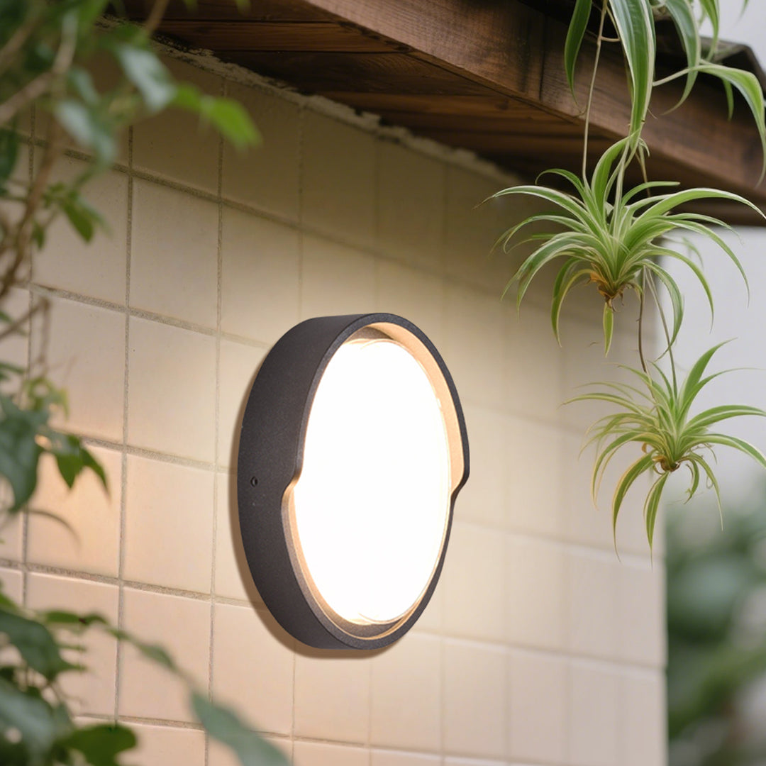 Outdoor Black Wall Lights Waterproof Minimalist Style