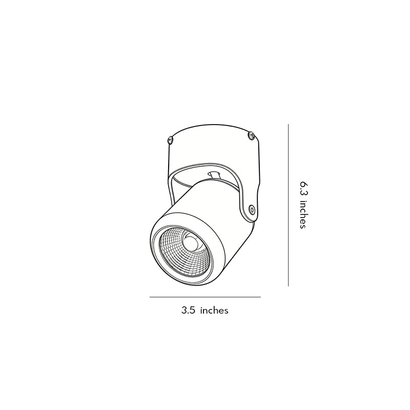 Adjustable Downlights Aluminum Alloy Round Modern Ceiling Light