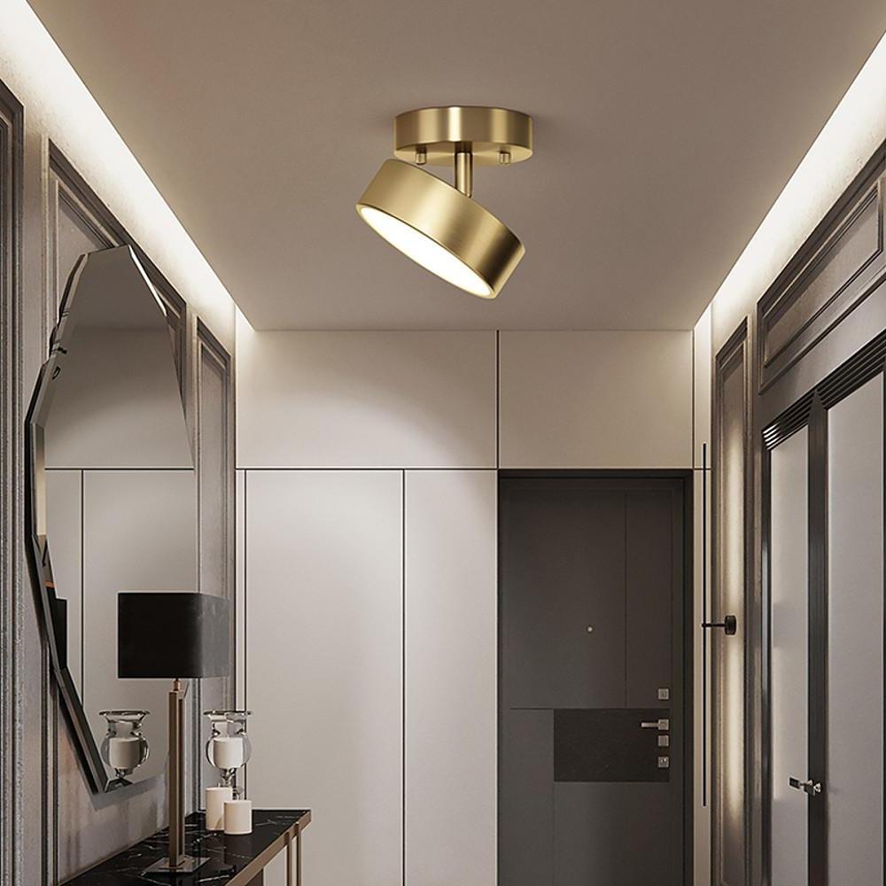 Adjustable LED Ceiling Lights Nordic Style Copper LED Light